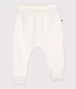 Petit Bateau Shorts, Hosen, Leggings|Newborn*Baby-Hose mit Füßchen aus gestepptem Doppeljersey weiss MARSHMALLOW