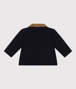 Petit Bateau Jacken, Anoraks*Baby-Jacke aus Wollstoff blau SMOKING
