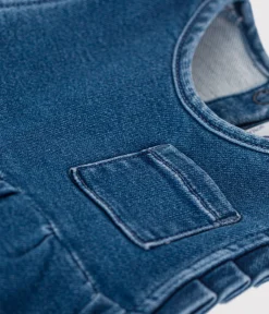 Petit Bateau Kleider*Babykleid aus umweltverträglichem Denim blau BLEU DELAVE