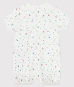 Petit Bateau Schlafanzüge, Strampler|Sets, Overalls & Latzhosen*Baby-Kurzoverall aus Baumwolle mit Frucht-Motiv weiss MARSHMALLOW/weiss MULTICO