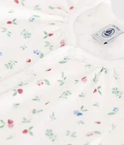 Petit Bateau Schlafanzüge, Strampler|Sets, Overalls & Latzhosen*Baby-Kurzoverall aus Baumwolle mit Frucht-Motiv weiss MARSHMALLOW/weiss MULTICO
