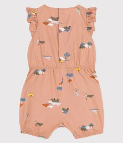 Petit Bateau Schlafanzüge, Strampler|Sets, Overalls & Latzhosen*Baby-Kurzoverall aus bedrucktem Popeline VINTAGE/ MULTICO