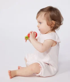 Petit Bateau Schlafanzüge, Strampler|Sets, Overalls & Latzhosen*Baby-Kurzoverall aus einfarbiger Baumwolle rosa FLEUR