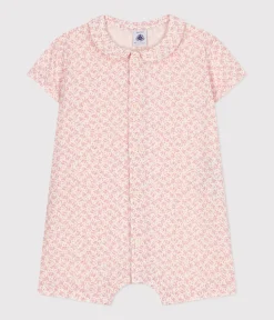 Petit Bateau Sets, Overalls & Latzhosen*Baby-Kurzoverall aus Musselin AVALANCHE/ PANTY