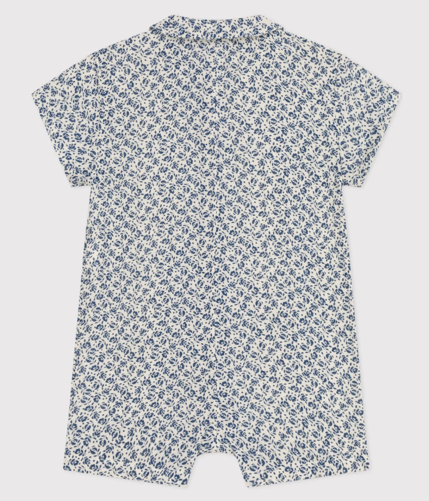 Petit Bateau Sets, Overalls & Latzhosen*Baby-Kurzoverall aus Musselin-Stoff AVALANCHE/ INCOGNITO