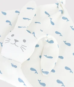 Petit Bateau Kuscheltiere|Newborn*Baby-Kuscheltier aus Baumwolle mit Walmotiv MARSHMALLOW/ ADRIATIC