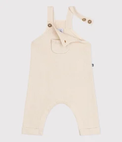 Petit Bateau Sets, Overalls & Latzhosen|Newborn*Baby-Latzhose aus Woll- und Baumwollstrick naturfarben AVALANCHE