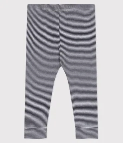 Petit Bateau Shorts, Hosen, Leggings*Baby-Leggings aus Baumwolle mit Ringelstreifen blau SMOKING/weiss MARSHMALLOW