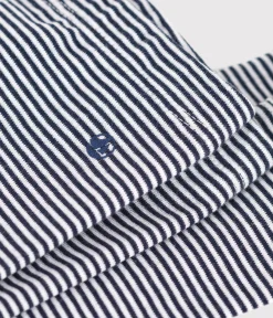 Petit Bateau Shorts, Hosen, Leggings*Baby-Leggings aus Baumwolle mit Ringelstreifen blau SMOKING/weiss MARSHMALLOW