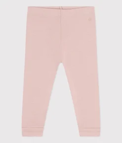 Petit Bateau Shorts, Hosen, Leggings*Baby-Leggings aus einfarbiger Baumwolle rosa SALINE