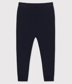 Petit Bateau Shorts, Hosen, Leggings*Baby-Leggings aus einfarbiger Baumwolle blau SMOKING