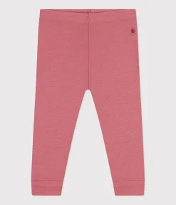 Petit Bateau Shorts, Hosen, Leggings*Baby-Leggings aus einfarbiger Baumwolle rosa ROSEWOOD
