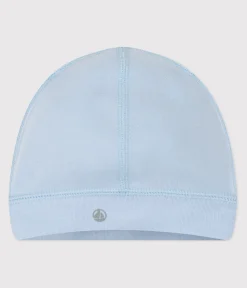Petit Bateau Accessoires, Sonnenhüte, Caps|Newborn*Baby-Mütze aus einfarbiger Baumwolle blau TOUDOU