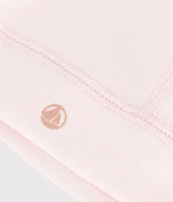 Petit Bateau Accessoires, Sonnenhüte, Caps|Newborn*Baby-Mütze aus einfarbiger Baumwolle rosa FLEUR