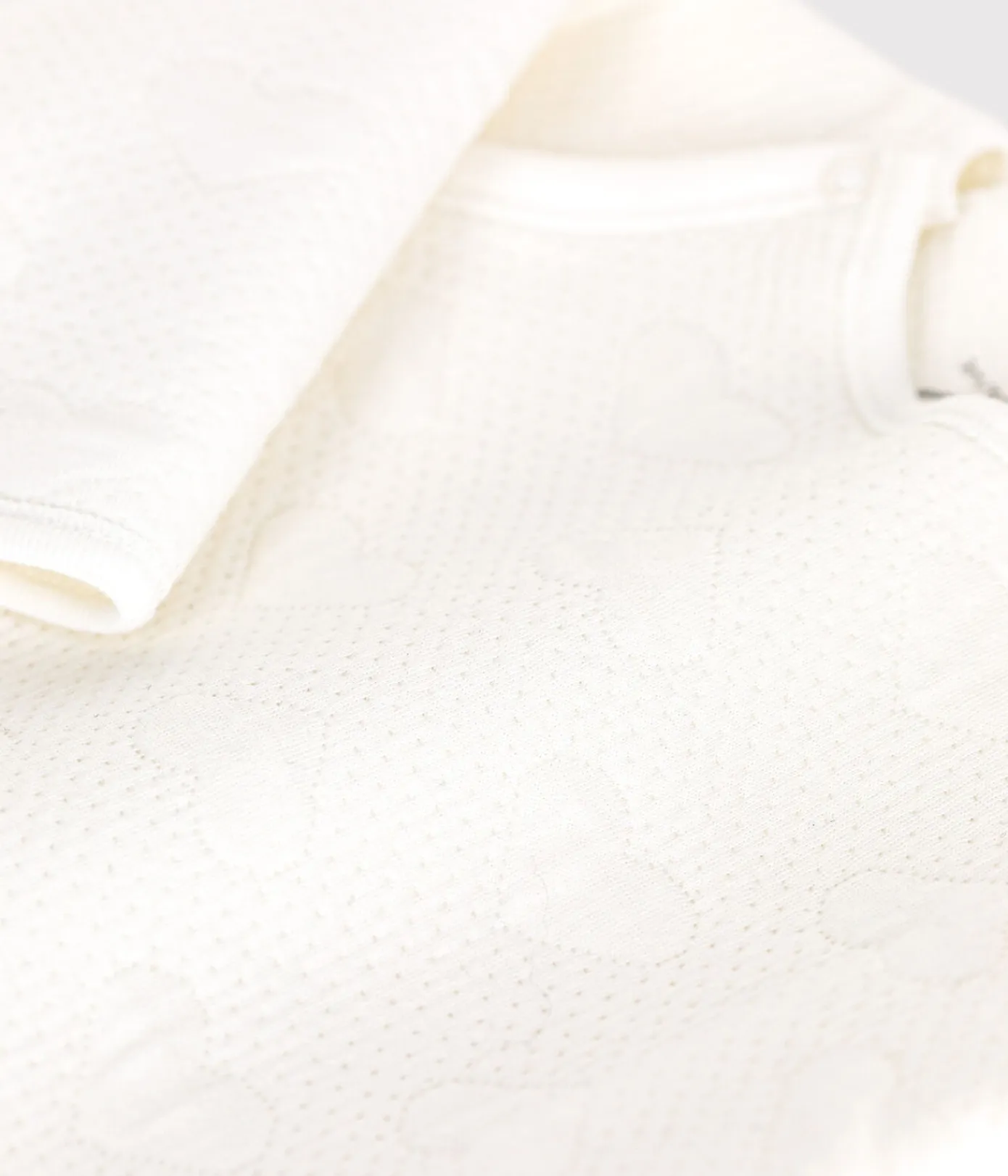 Petit Bateau Schlafanzüge, Strampler|Newborn*Baby-Schlafanzug mit Herz-Print weiss MARSHMALLOW