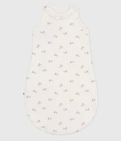 Petit Bateau Schlafsäcke, Decken|Newborn*Babyschlafsack aus Baumwolle mit Blumenmotiv TOG-Wert 1,5 weiss MARSHMALLOW/weiss MULTICO