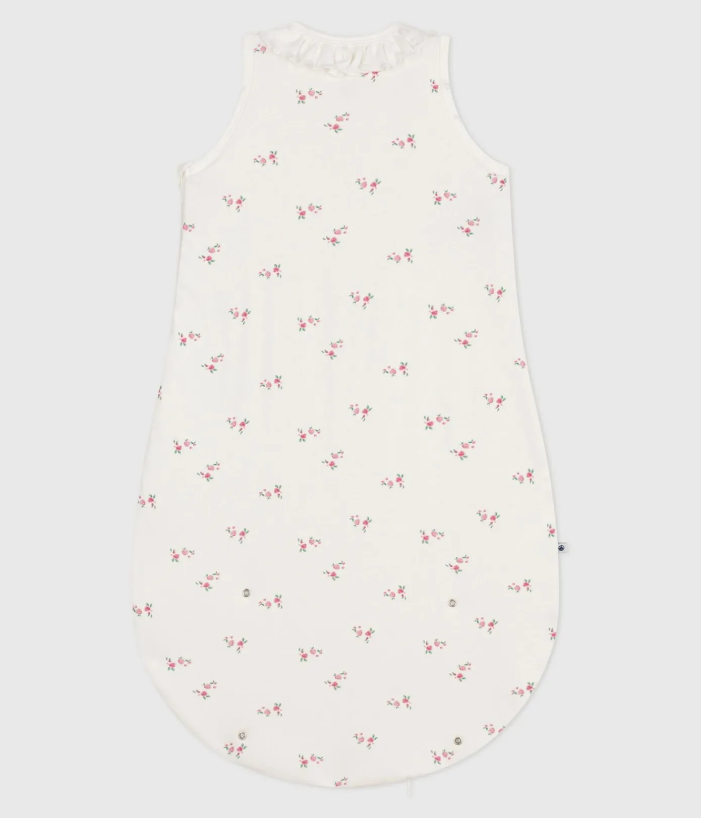 Petit Bateau Schlafsäcke, Decken|Newborn*Babyschlafsack aus Baumwolle mit Blumenmotiv TOG-Wert 1,5 weiss MARSHMALLOW/weiss MULTICO