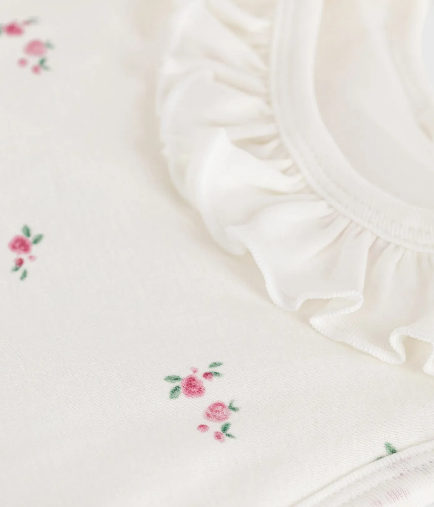 Petit Bateau Schlafsäcke, Decken|Newborn*Babyschlafsack aus Baumwolle mit Blumenmotiv TOG-Wert 1,5 weiss MARSHMALLOW/weiss MULTICO