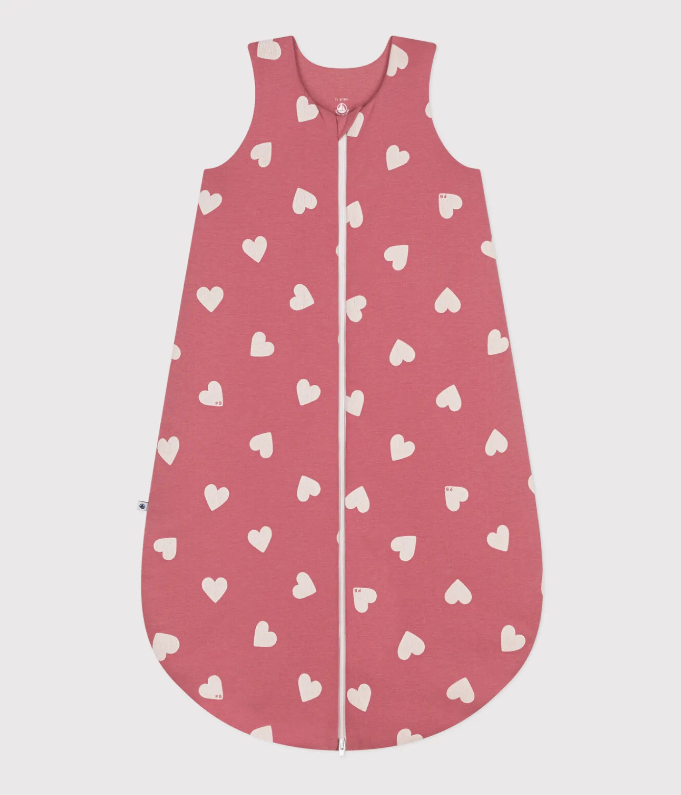 Petit Bateau Schlafsäcke, Decken|Newborn*Baby-Schlafsack aus Baumwolle TOG-Wert-Wert 2,5 rosa ROSEWOOD/ AVALANCHE