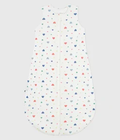 Petit Bateau Schlafsäcke, Decken|Newborn*Babyschlafsack aus Baumwolle mit Herzmotiv TOG-Wert 2 weiss MARSHMALLOW/weiss MULTICO