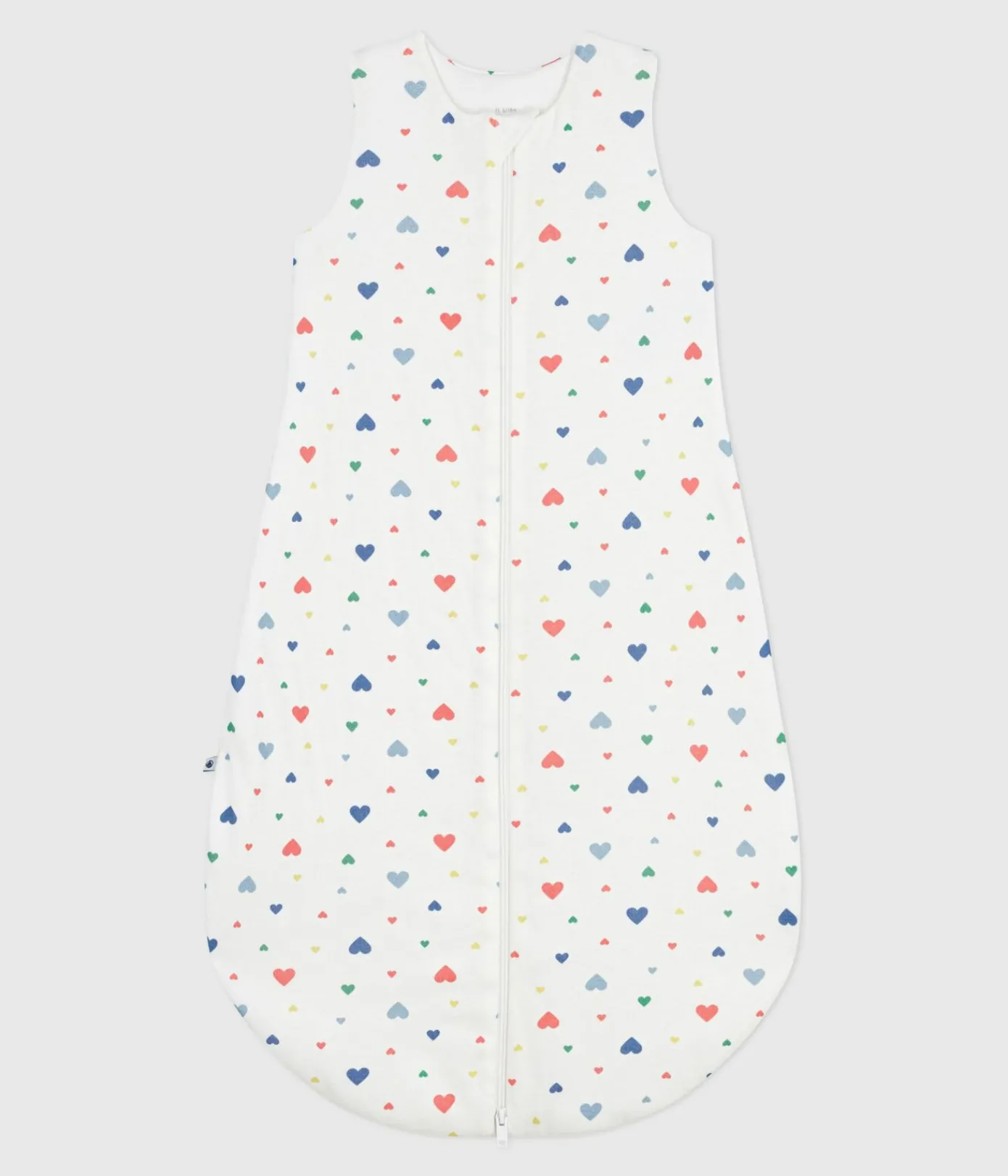 Petit Bateau Schlafsäcke, Decken|Newborn*Babyschlafsack aus Baumwolle mit Herzmotiv TOG-Wert 2 weiss MARSHMALLOW/weiss MULTICO