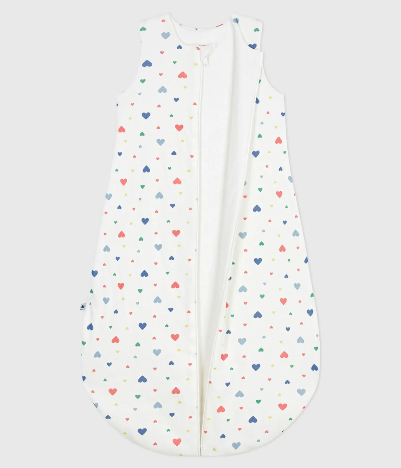 Petit Bateau Schlafsäcke, Decken|Newborn*Babyschlafsack aus Baumwolle mit Herzmotiv TOG-Wert 2 weiss MARSHMALLOW/weiss MULTICO