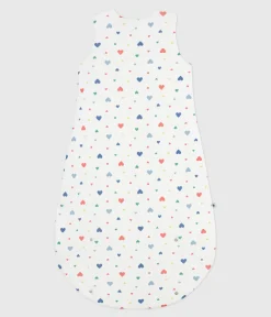 Petit Bateau Schlafsäcke, Decken|Newborn*Babyschlafsack aus Baumwolle mit Herzmotiv TOG-Wert 2 weiss MARSHMALLOW/weiss MULTICO