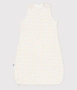 Petit Bateau Schlafsäcke, Decken|Newborn*Babyschlafsack aus bedruckter Baumwolle, TOG 1,5 weiss MARSHMALLOW/weiss MULTICO