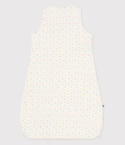 Petit Bateau Schlafsäcke, Decken|Newborn*Babyschlafsack aus bedruckter Baumwolle, TOG 1,5 weiss MARSHMALLOW/weiss MULTICO