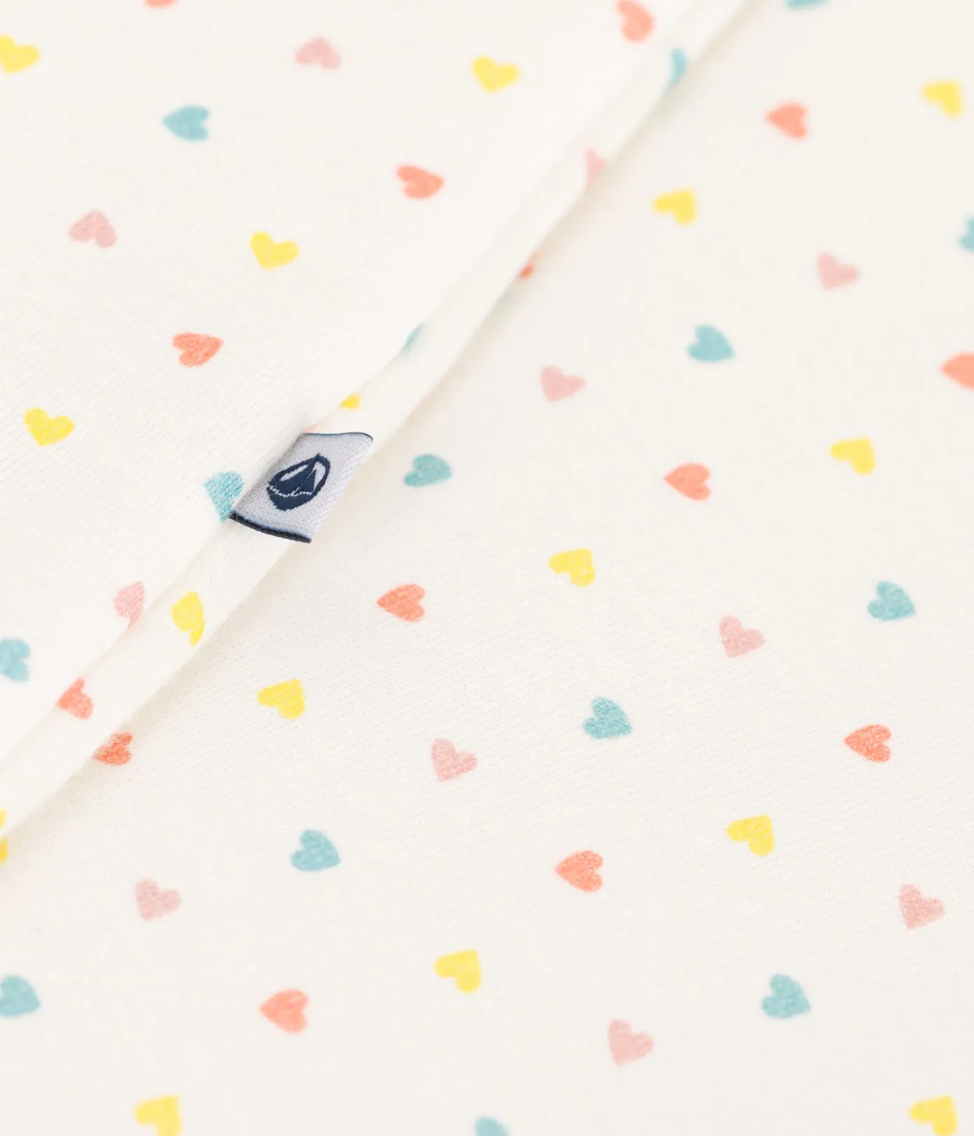 Petit Bateau Schlafsäcke, Decken|Newborn*Babyschlafsack aus bedruckter Baumwolle, TOG 1,5 weiss MARSHMALLOW/weiss MULTICO