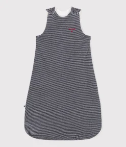 Petit Bateau Schlafsäcke, Decken|Newborn*Baby-Schlafsack aus Nicki TOG-Wert 2,5 blau SMOKING/weiss MARSHMALLOW