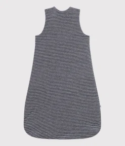 Petit Bateau Schlafsäcke, Decken|Newborn*Baby-Schlafsack aus Nicki TOG-Wert 2,5 blau SMOKING/weiss MARSHMALLOW