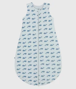 Petit Bateau Schlafsäcke, Decken|Newborn*Baby-Schlafsack aus Nicki mit Walmotiv TOG-Wert 3 CO2/ ADRIATIC