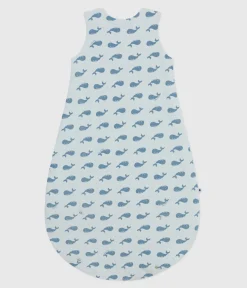 Petit Bateau Schlafsäcke, Decken|Newborn*Baby-Schlafsack aus Nicki mit Walmotiv TOG-Wert 3 CO2/ ADRIATIC