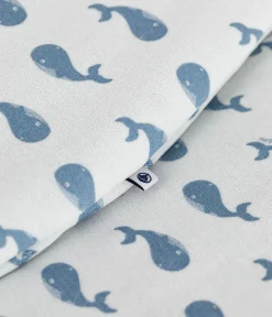Petit Bateau Schlafsäcke, Decken|Newborn*Baby-Schlafsack aus Nicki mit Walmotiv TOG-Wert 3 CO2/ ADRIATIC