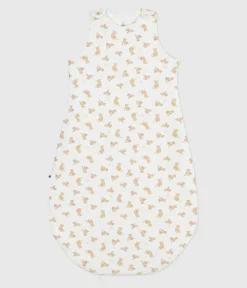 Petit Bateau Schlafsäcke, Decken|Newborn*Babyschlafsack aus Nicki mit Leoparden-Motiv TOG-Wert 3 weiss MARSHMALLOW/weiss MULTICO