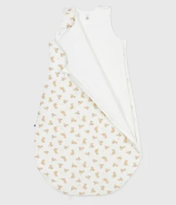 Petit Bateau Schlafsäcke, Decken|Newborn*Babyschlafsack aus Nicki mit Leoparden-Motiv TOG-Wert 3 weiss MARSHMALLOW/weiss MULTICO