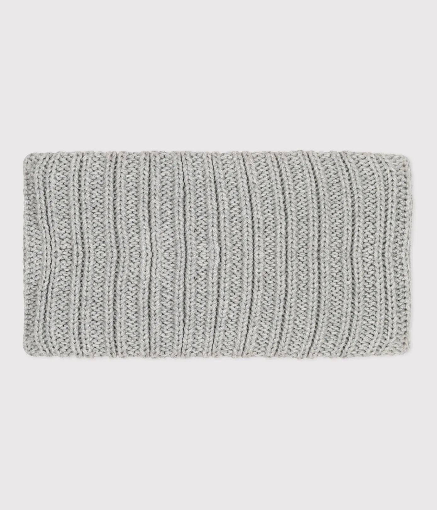 Petit Bateau Accessoires, Sonnenhüte, Caps*Baby-Schlauchschal aus Strick mit Fleece-Futter grau CHATON CHINE