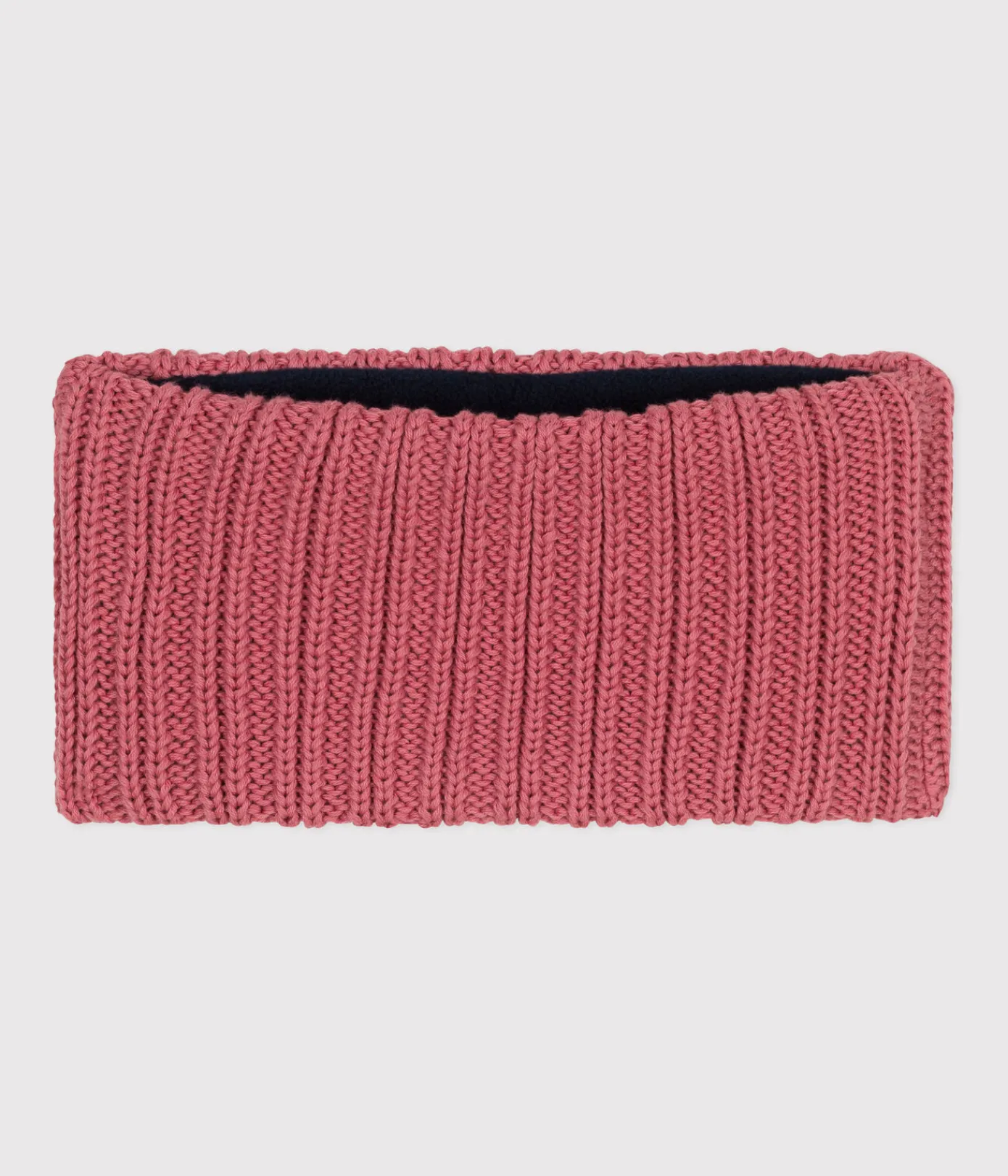 Petit Bateau Accessoires, Sonnenhüte, Caps*Baby-Schlauchschal aus Strick mit Fleece-Futter rosa ROSEWOOD