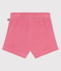 Petit Bateau Shorts, Hosen, Leggings*Baby-Shorts aus Baumwoll-Frottee rosa PEONIA