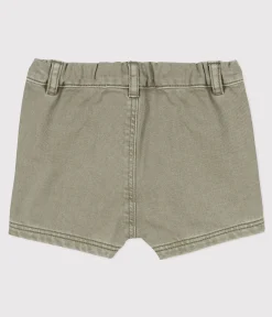 Petit Bateau Shorts, Hosen, Leggings*Baby-Shorts aus Denim grün MARECAGE