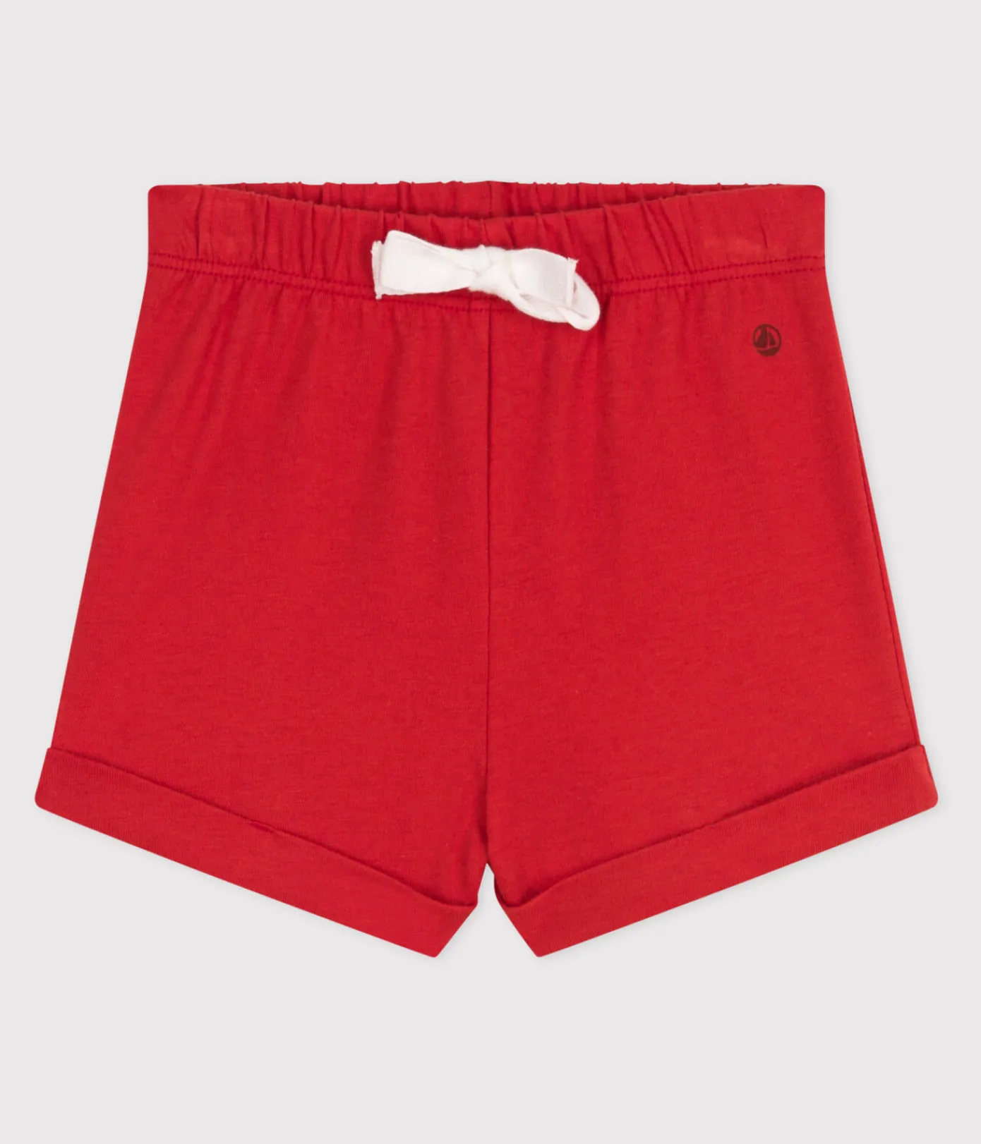 Petit Bateau Shorts, Hosen, Leggings*Baby-Shorts aus einfarbiger Baumwolle ROT AURORA