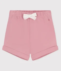 Petit Bateau Shorts, Hosen, Leggings*Baby-Shorts aus einfarbiger Baumwolle rosa CHARME