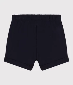 Petit Bateau Shorts, Hosen, Leggings*Baby-Shorts aus leichtem Jerseystoff blau SMOKING