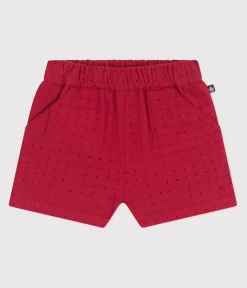 Petit Bateau Shorts, Hosen, Leggings*Baby-Shorts aus Popeline mit Lochtze SPI