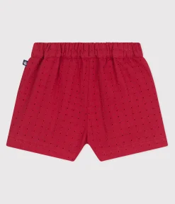 Petit Bateau Shorts, Hosen, Leggings*Baby-Shorts aus Popeline mit Lochtze SPI