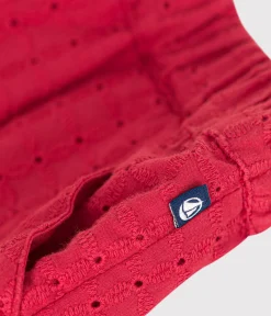 Petit Bateau Shorts, Hosen, Leggings*Baby-Shorts aus Popeline mit Lochtze SPI
