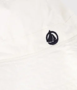 Petit Bateau Accessoires, Sonnenhüte, Caps*Baby-Sonnenhut aus Twill. weiss MARSHMALLOW