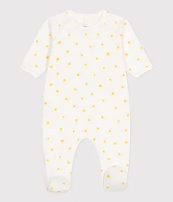 Petit Bateau Schlafanzüge, Strampler|Newborn*Baby-Strampler aus Baumwolle weiss MARSHMALLOW/ ORGE