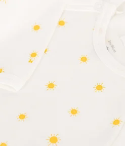 Petit Bateau Schlafanzüge, Strampler|Newborn*Baby-Strampler aus Baumwolle weiss MARSHMALLOW/ ORGE